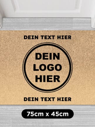 Personalisierte Fußmatte mit Deinem Logo