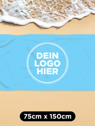 Personalisiertes Strandhandtuch mit deinem Logo