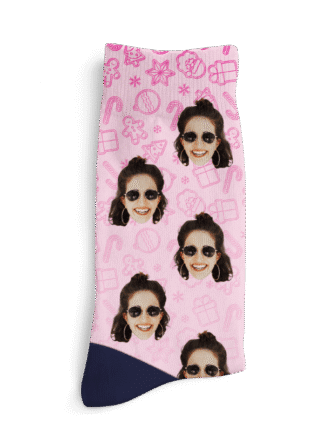 Personalisiert Socken - Weihnachtsmuster