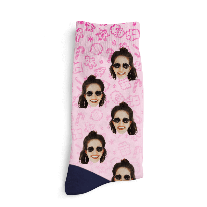 Personalisiert Socken - Weihnachtsmuster