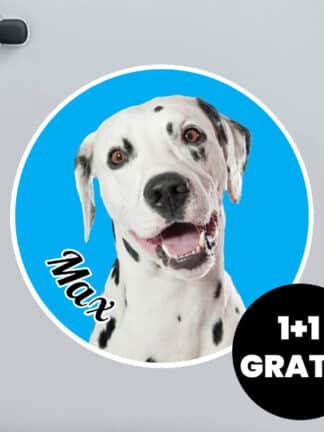 Personalisierter Autoaufkleber 1+1 GRATIS