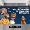 Personalisierte Fußmatte - Zuhause, aber niedlich