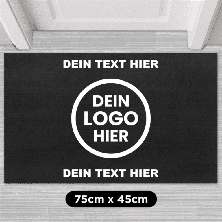 Personalisierte Fußmatte mit Deinem Logo