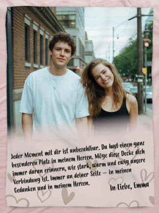 Personalisierte Decke - Immer an deiner Seite