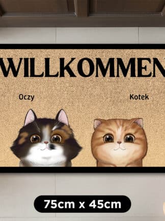 Personalisierte Fußmatte - Willkommen, Untertanen