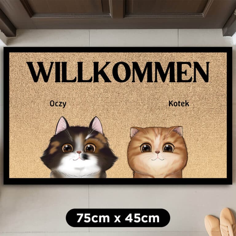 Personalisierte Fußmatte - Willkommen, Untertanen