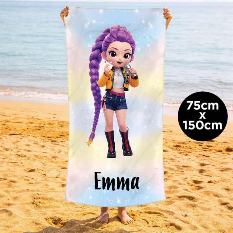 Personalisiertes Strandtuch - Kleiner Stern