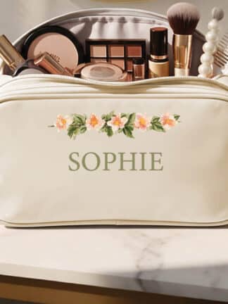 Personalisierte Kosmetiktasche für Frauen mit Namen